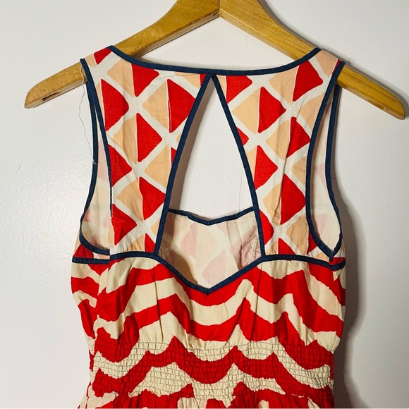 anthropologie | we love vera | high seas open back mini dress - Picture 8 of 11